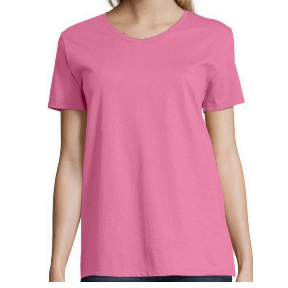 NWT Hanes Relaxed Fit Sz 3X V-Neck T-Shirt